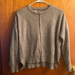 John+Jenn Grey Sweater w/ Zippered Sides